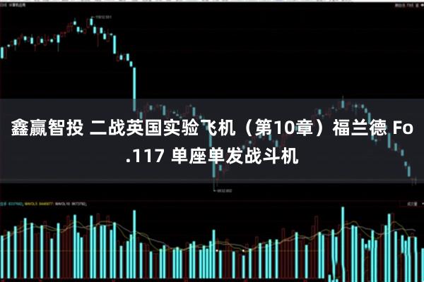 鑫赢智投 二战英国实验飞机（第10章）福兰德 Fo.117 单座单发战斗机
